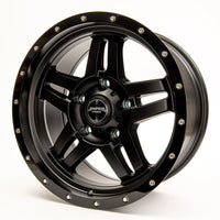 Sniper Wheels l BARACADE Matt Black / Gloss Black Lip