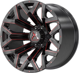 Hartes Metal | Hawkish Satin Black Red Tint