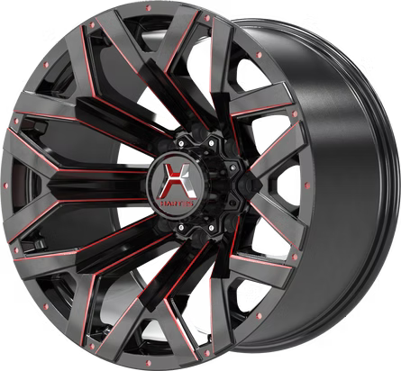 Hartes Metal | Hawkish Satin Black Red Tint