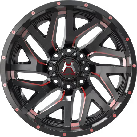 Hartes Metal | Stealth Satin Black Red Tint