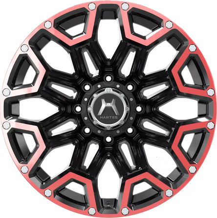 Hartes Metal | Blaze Gloss Black Red Tint