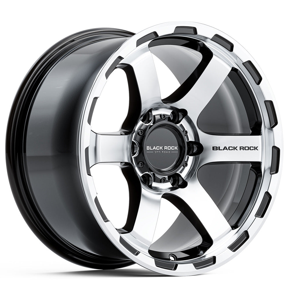 BLACK ROCK l GRIP GLOSS BLACK MACHINED FACE