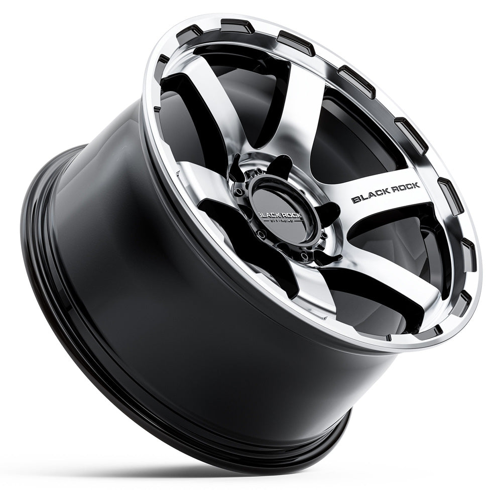 BLACK ROCK l GRIP GLOSS BLACK MACHINED FACE