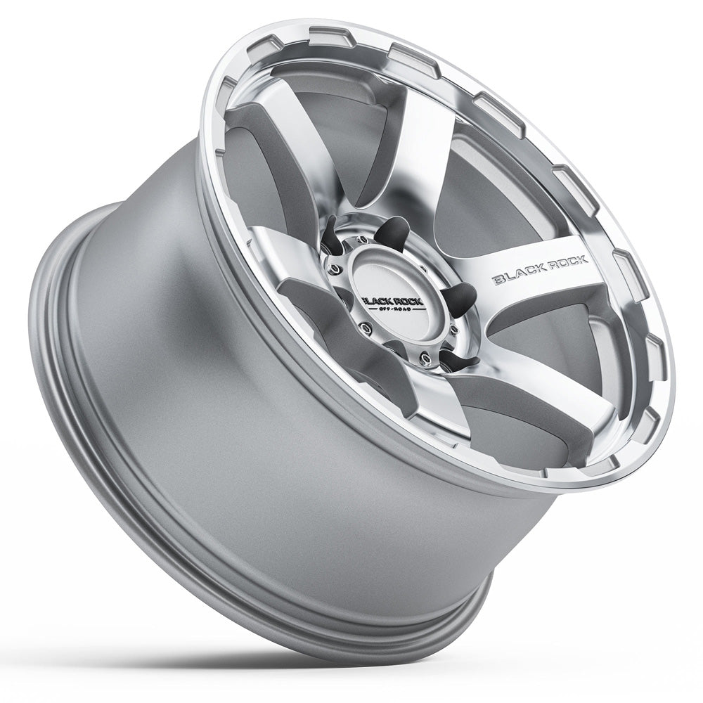 BLACK ROCK l GRIP SILVER MACHINED