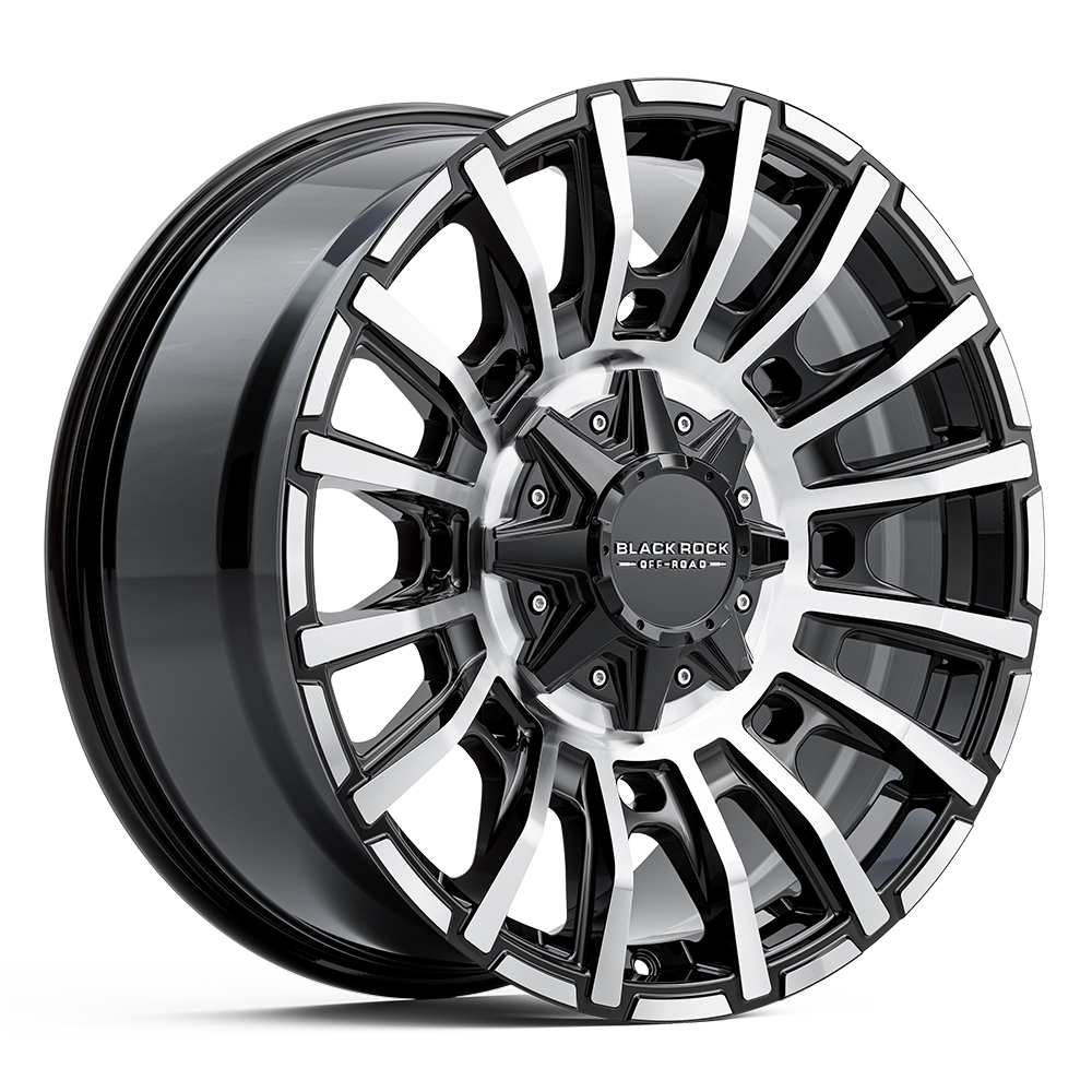 BLACK ROCK l MAYHEM GLOSS BLACK MACHINED FACE
