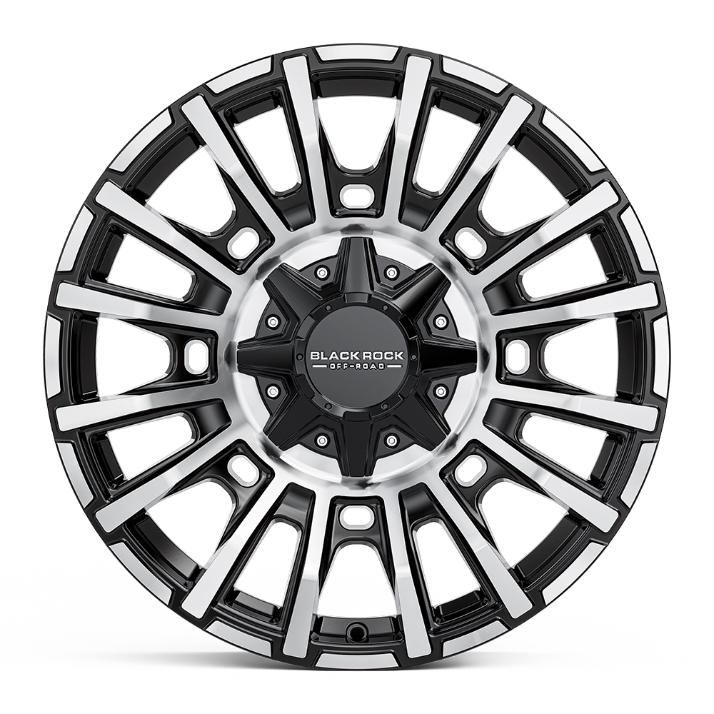 BLACK ROCK l MAYHEM GLOSS BLACK MACHINED FACE