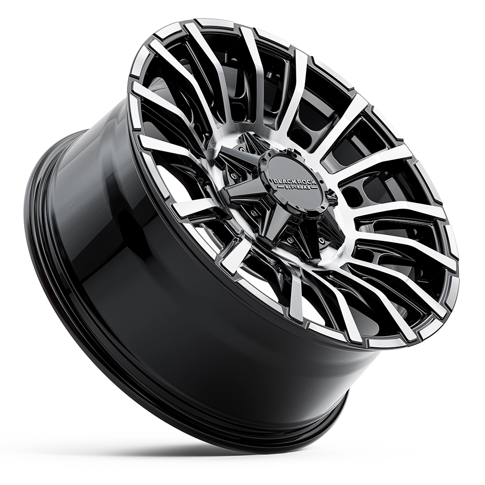 BLACK ROCK l MAYHEM GLOSS BLACK MACHINED FACE
