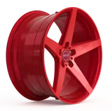 INOVIT | ROTOR Candy Red Machined Face Ball Cut Milled Gloss Candy Red Tint