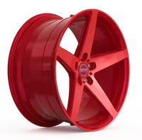 INOVIT | ROTOR Candy Red Machined Face Ball Cut Milled Gloss Candy Red Tint