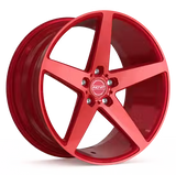 INOVIT | ROTOR Candy Red Machined Face Ball Cut Milled Gloss Candy Red Tint