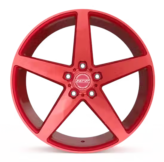 INOVIT | ROTOR Candy Red Machined Face Ball Cut Milled Gloss Candy Red Tint