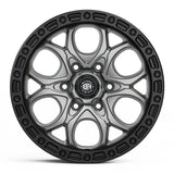 BLACK ROCK l BOLT GUNMETAL GREY W/BLACK RING