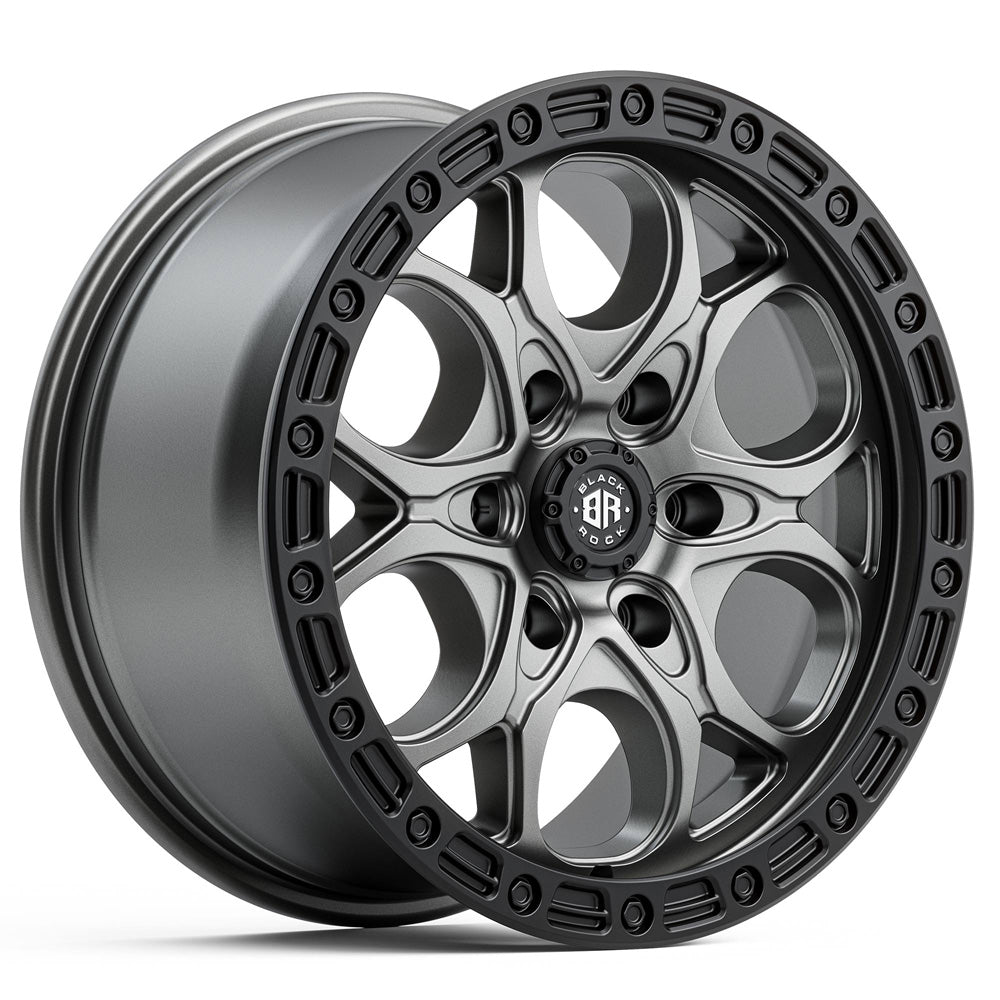 BLACK ROCK l BOLT GUNMETAL GREY W/BLACK RING
