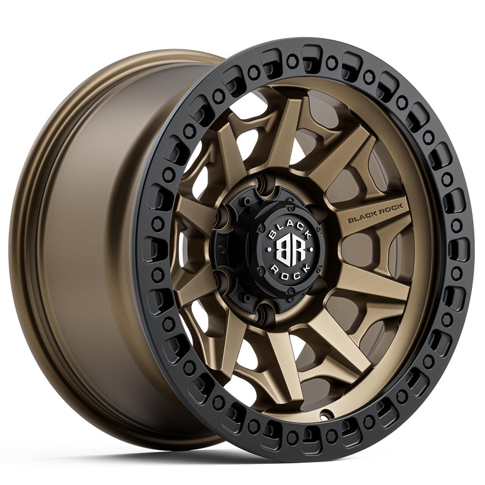 BLACK ROCK l CAGE DARK BRONZE W/BLACK RING