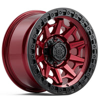 BLACK ROCK l CAGE  ILLUSION RED W/ BLACK RING