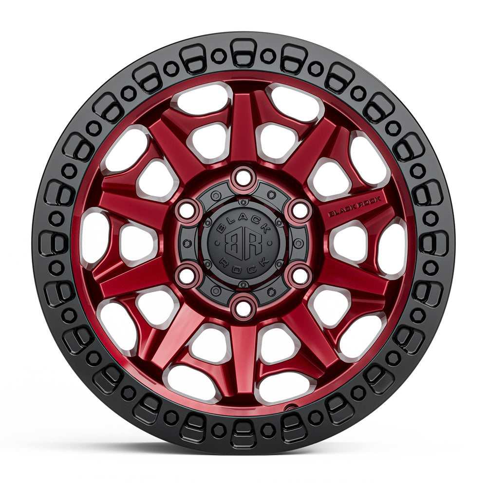 BLACK ROCK l CAGE  ILLUSION RED W/ BLACK RING