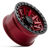 BLACK ROCK l CAGE  ILLUSION RED W/ BLACK RING