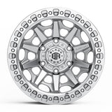 BLACK ROCK l CAGE SILVER MACHINED