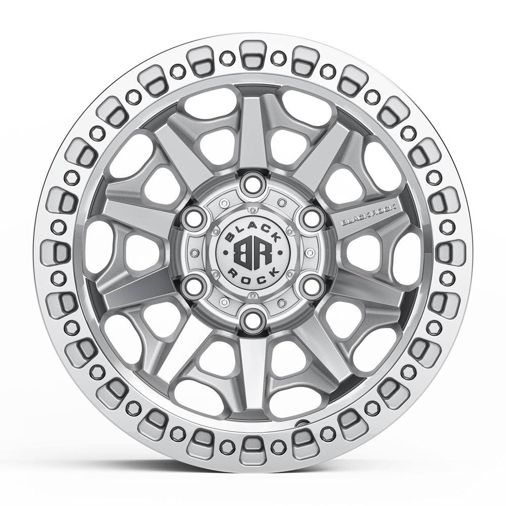 BLACK ROCK l CAGE SILVER MACHINED