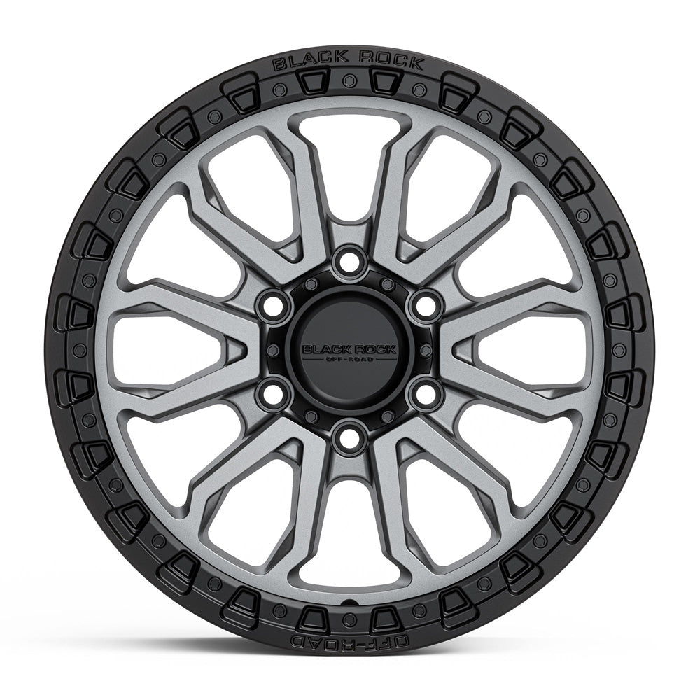BLACK ROCK l COBRA GUNMETAL GREY W/BLACK RING