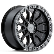 BLACK ROCK l COBRA SATIN BLACK W/GUNMETAL GREY RING