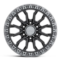 BLACK ROCK l COBRA SATIN BLACK W/GUNMETAL GREY RING