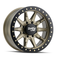 DIRTY LIFE l 9304 DT-2 l DUAL- TEK SERIES l SIMULATED BEADLOCK RING l SATIN GOLD