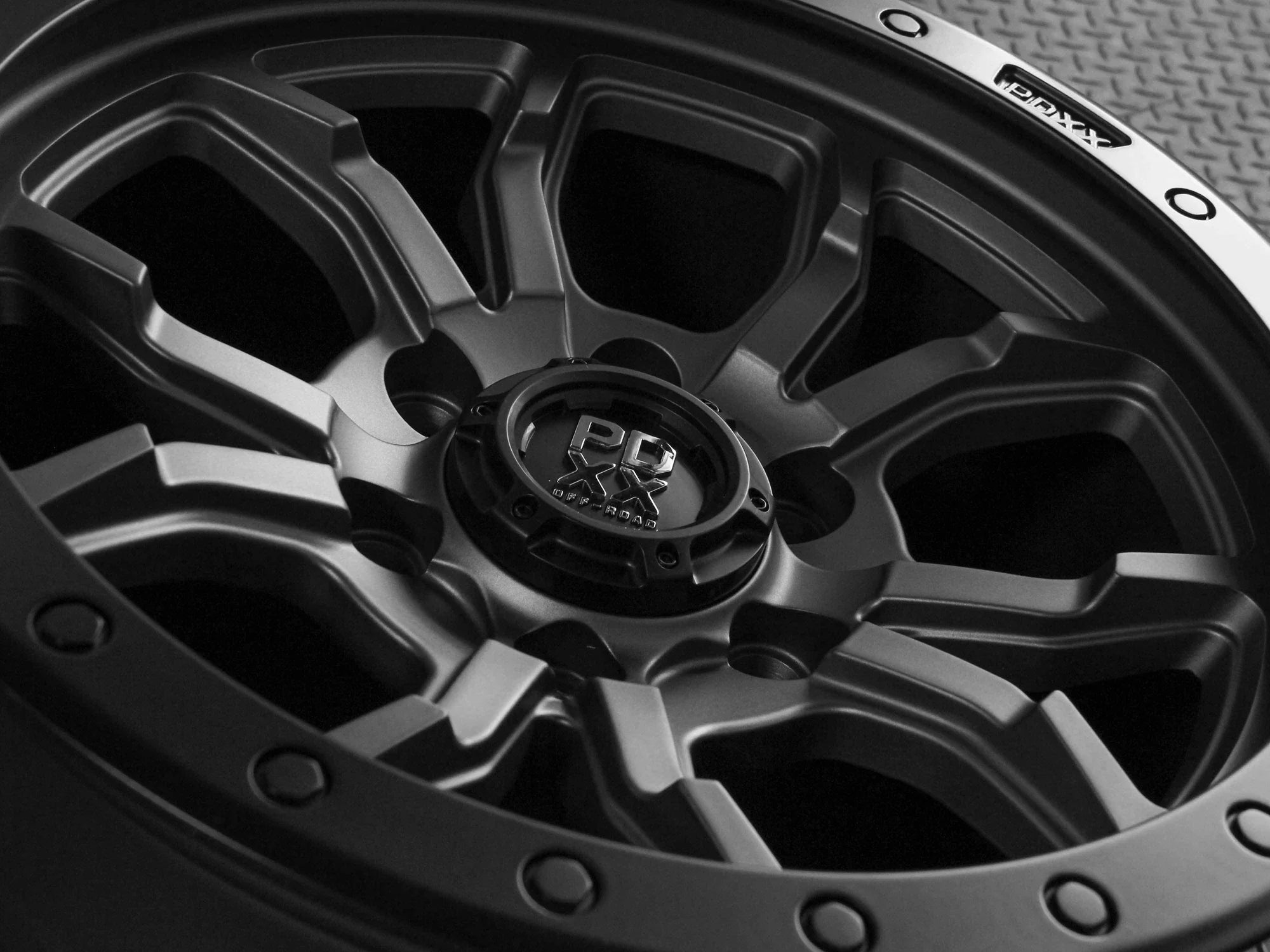 PDXX OFFROAD l FURY SATIN GUNMETAL W/BLACK RING