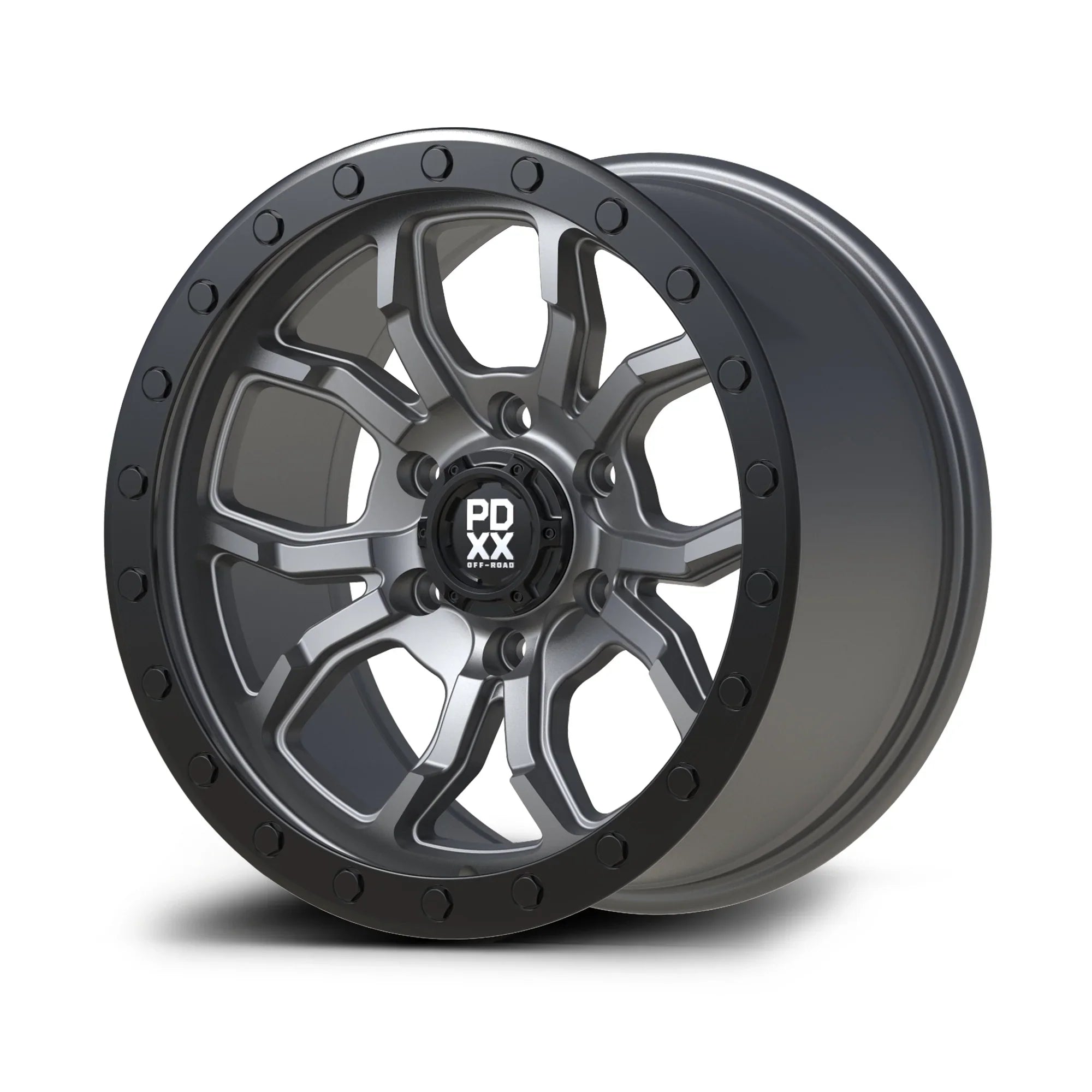 PDXX OFFROAD l FURY SATIN GUNMETAL W/BLACK RING