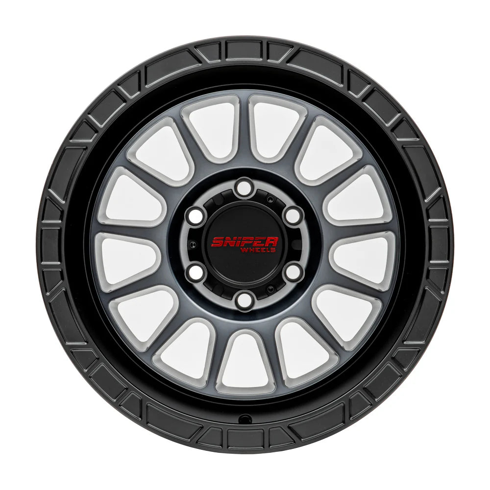 Sniper Wheels l Ballistic MKII Tint Graphite / Black Lip