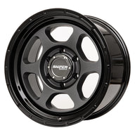 Sniper Wheels l FRONTLINE Matt Gun Metallic / Gloss Black Lip