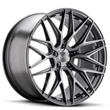 VARRO l VD06X SPIN FORGED  l GLOSS TITANIUM BRUSHED FACE