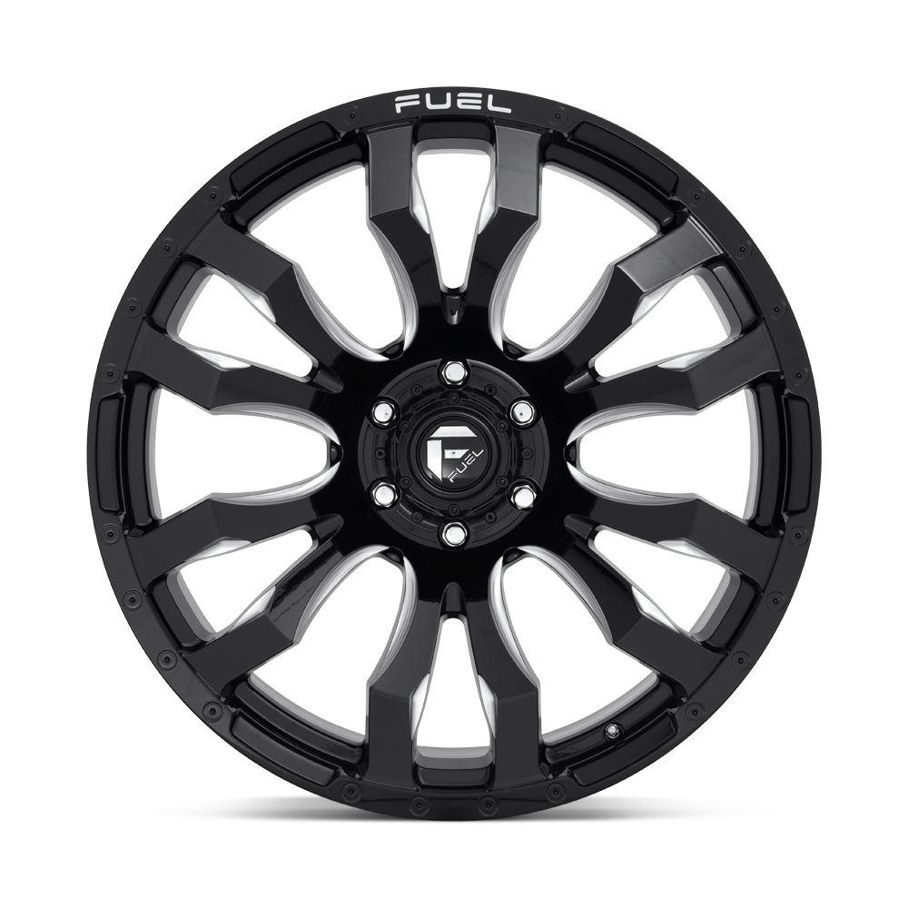 FUEL l BLITZ Model D673 GLOSS BLACK MILLED