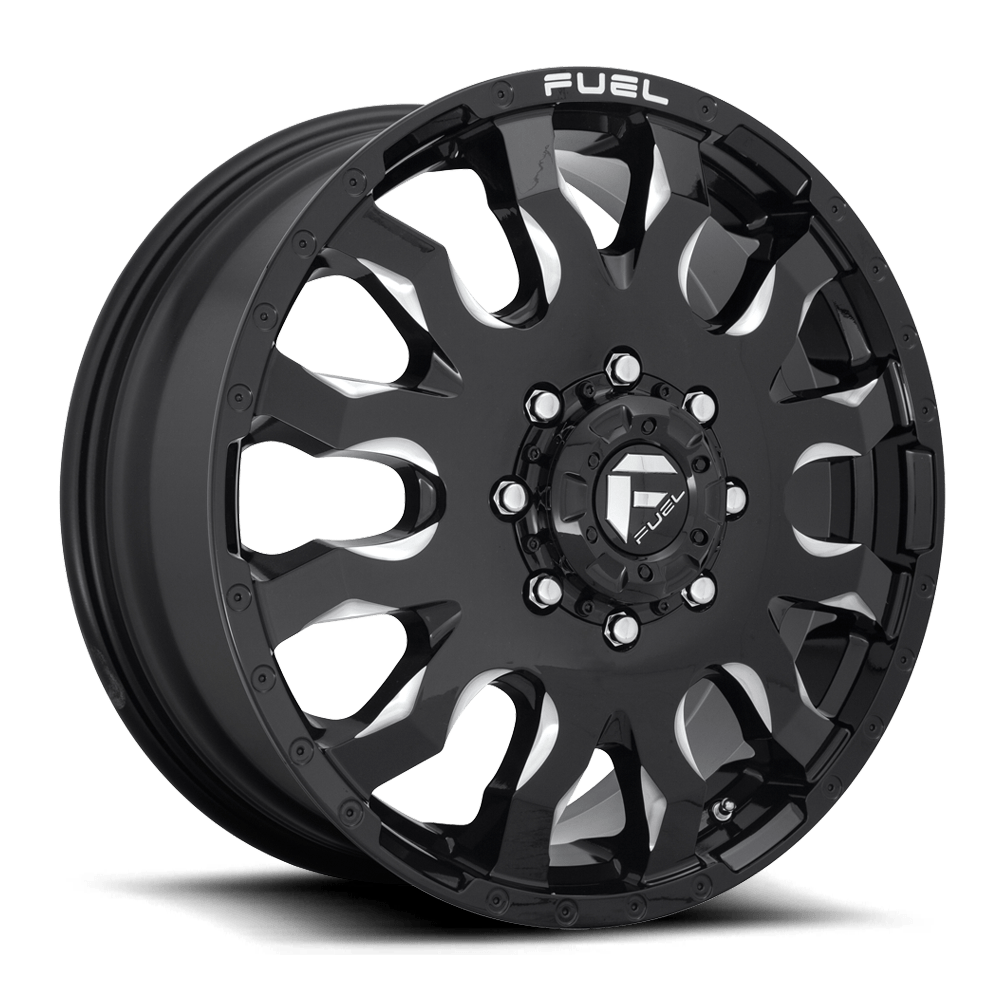 FUEL l BLITZ DUALLY Model D673 GLOSS BLACK MILLED – Tyre & Auto Solutions