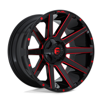 FUEL l CONTRA Model D615 GLOSS BLACK RED TINTED CLEAR