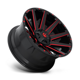 FUEL l CONTRA Model D615 GLOSS BLACK RED TINTED CLEAR