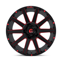 FUEL l CONTRA Model D615 GLOSS BLACK RED TINTED CLEAR