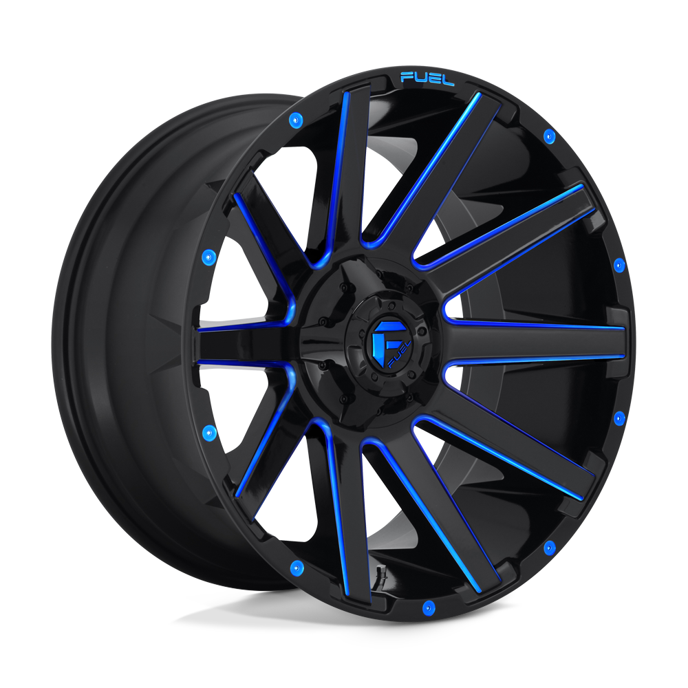 FUEL l CONTRA Model D615 GLOSS BLACK BLUE TINTED CLEAR