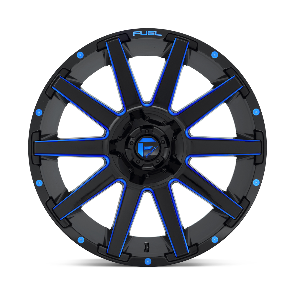 FUEL l CONTRA Model D615 GLOSS BLACK BLUE TINTED CLEAR