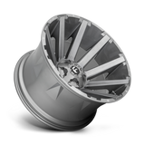 FUEL l CONTRA Model D615 BRUSHED GUN METAL TINTED CLEAR