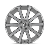 FUEL l CONTRA Model D615 BRUSHED GUN METAL TINTED CLEAR