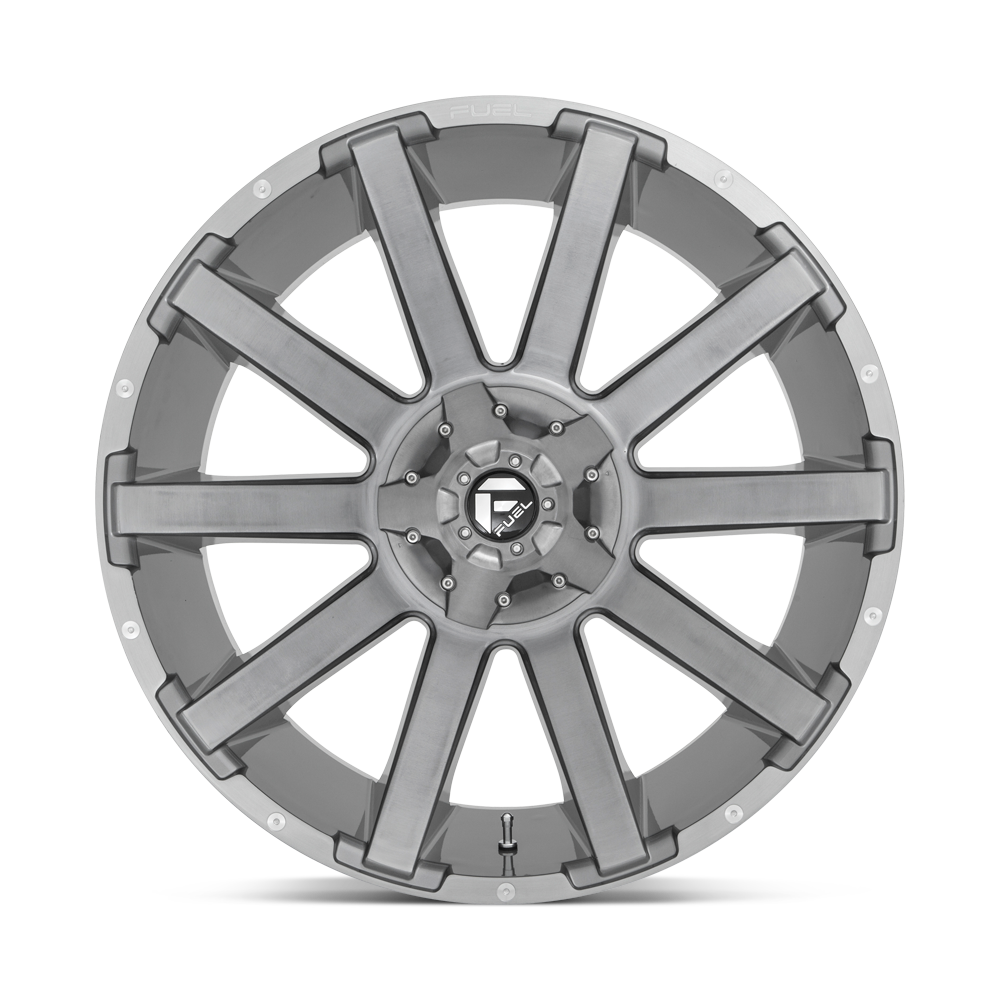 FUEL l CONTRA Model D615 BRUSHED GUN METAL TINTED CLEAR