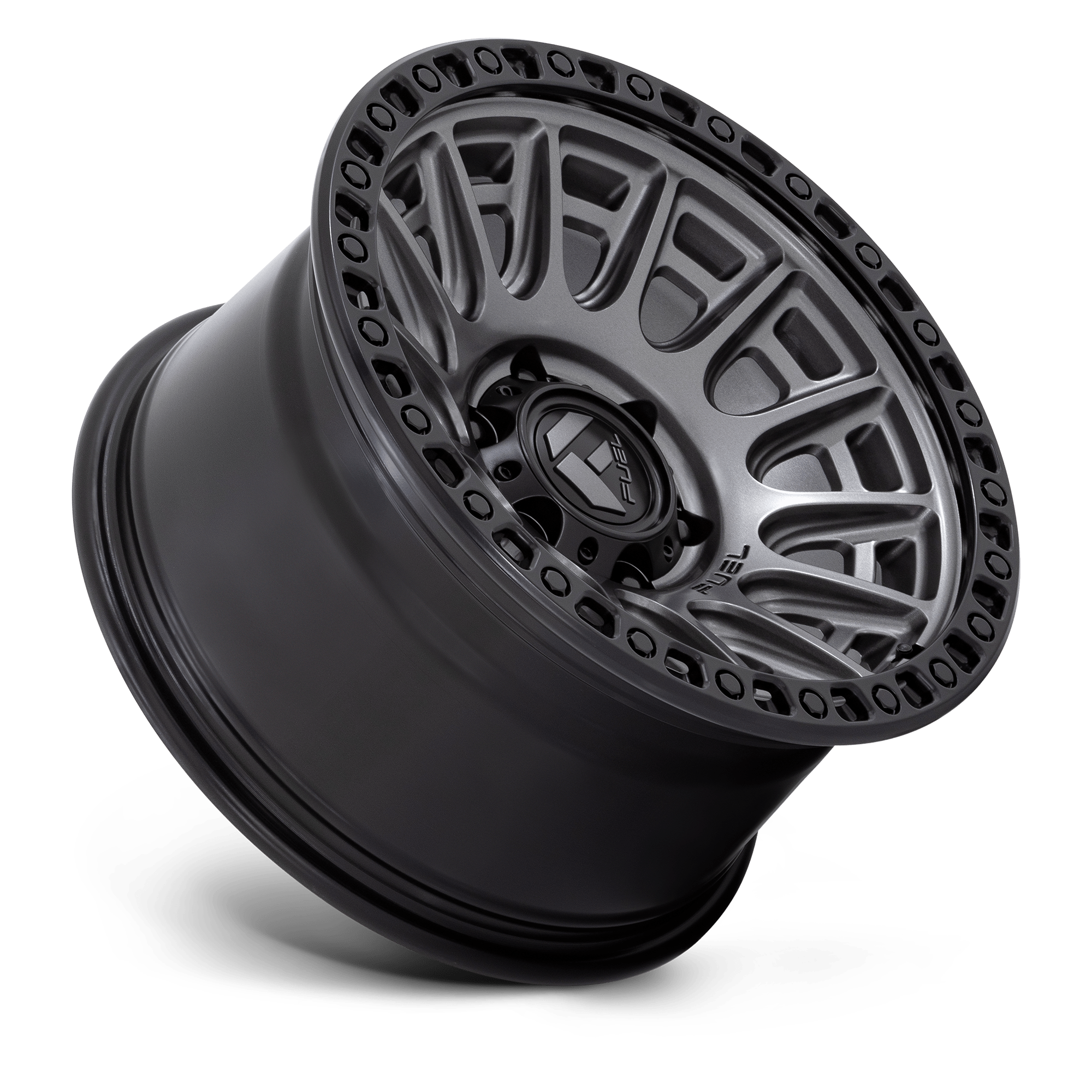 FUEL l CYCLE Model D835 MATTE GUNMETAL W/ BLACK RING