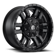 FUEL l SLEDGE Model D596 MATTE BLACK GLOSS BLACK LIP