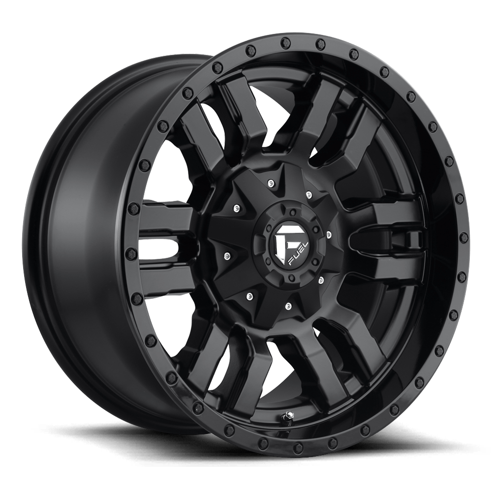 FUEL l SLEDGE Model D596 MATTE BLACK GLOSS BLACK LIP