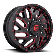 FUEL l TRITON DUALLY Model D656 GLOSS BLACK RED TINTED CLEAR