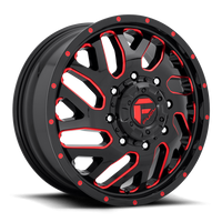 FUEL l TRITON DUALLY Model D656 GLOSS BLACK RED TINTED CLEAR