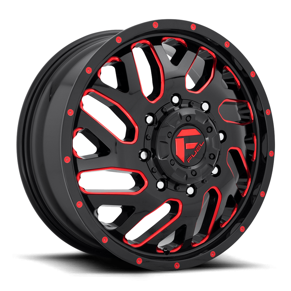 FUEL l TRITON DUALLY Model D656 GLOSS BLACK RED TINTED CLEAR
