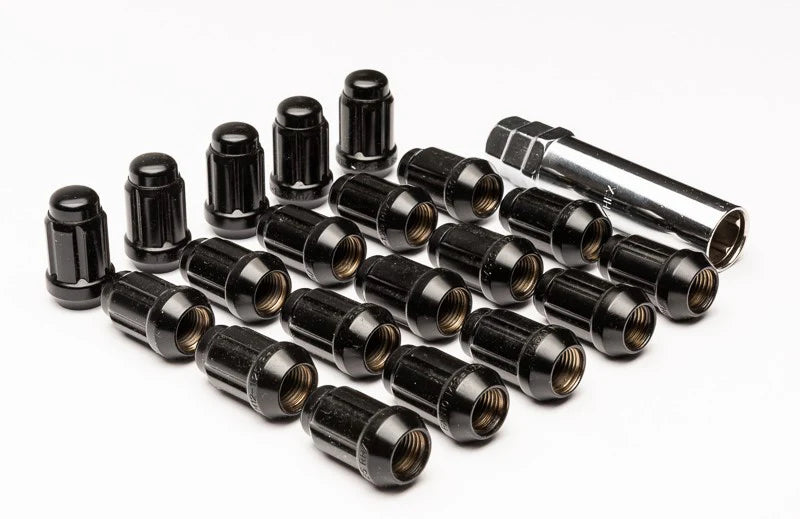 Geared Wheel nuts M14 X 1.5 Black 20pcs/Key