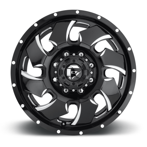 FUEL l CLEAVER DUALLY Model D574 GLOSS BLACK MILLED